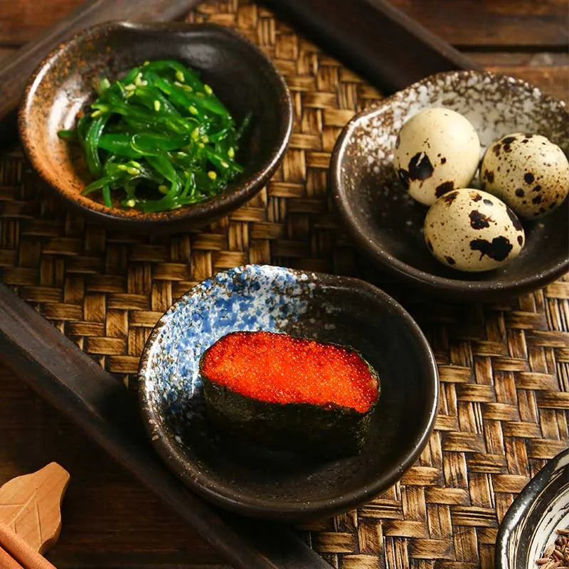 Sweet Ceramic Sauce Dishes Sushi Plate Tableware Japanese Style Spice Soy Vinegar Dessert Mini Sauce Bowl Porcelain Kitchen Supp