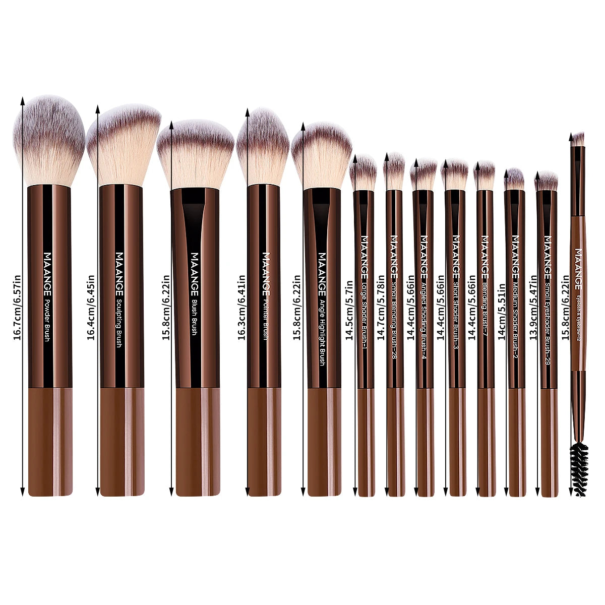 13pcs Makeup Brush Set Foundation Concealer Powder Eyeshadow Blush Brush Kabuki Blending Cosmetic Makeup Beauty Tool for Face