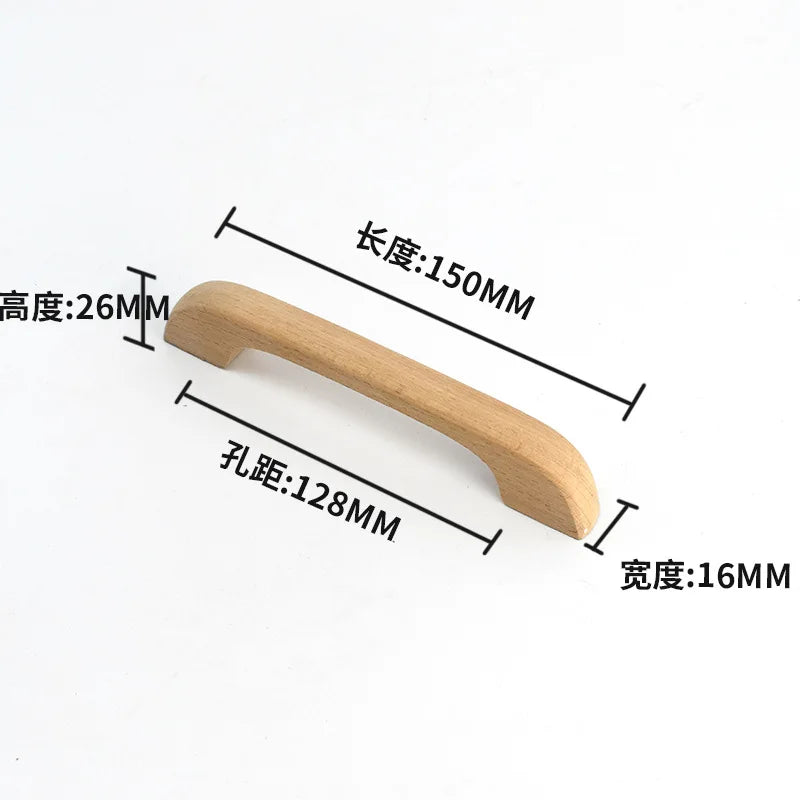 VARMSTUGA Kitchen Cabinet Handle Drawer Solid Wood Furniture Wooden Door Drawer Knobs Cupboard Handles for Furniture