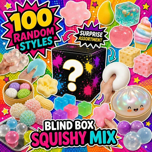 High Elastic Tear Resistant Food Squishy Blind Box Pack, Slow Rising Stress Relief Fidget Toy, Surprise Birthday Gift for Kids Teens