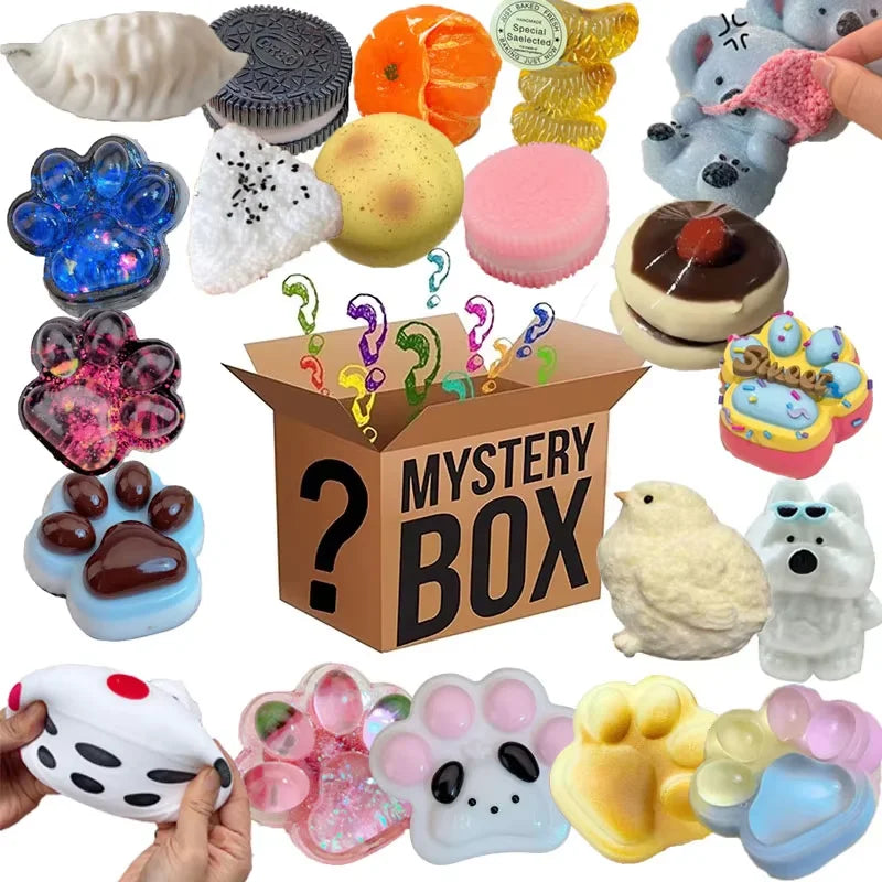 High Elastic Tear Resistant Food Squishy Blind Box Pack, Slow Rising Stress Relief Fidget Toy, Surprise Birthday Gift for Kids Teens