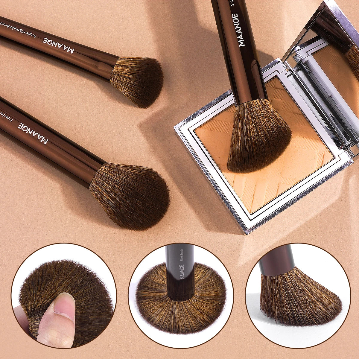 13pcs Makeup Brush Set Foundation Concealer Powder Eyeshadow Blush Brush Kabuki Blending Cosmetic Makeup Beauty Tool for Face