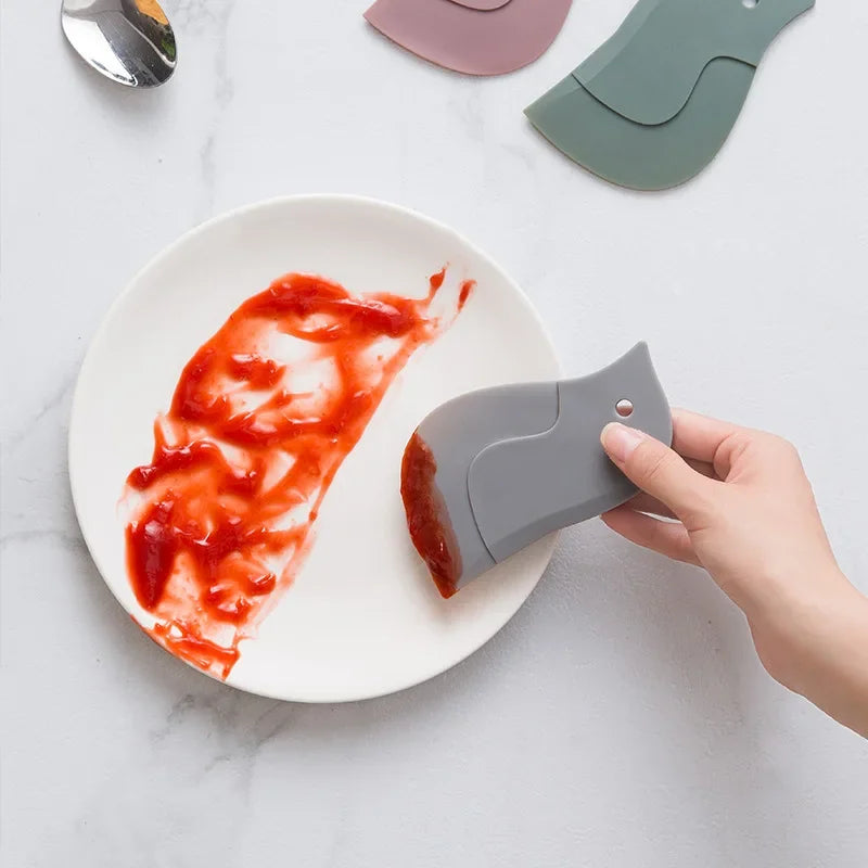 Penguin Soft Scraper Multifunctional Oil Scraper Kitchen Baking Tool Stove Dirt Remover Oil Scraper Kitchen Cleaning Tool