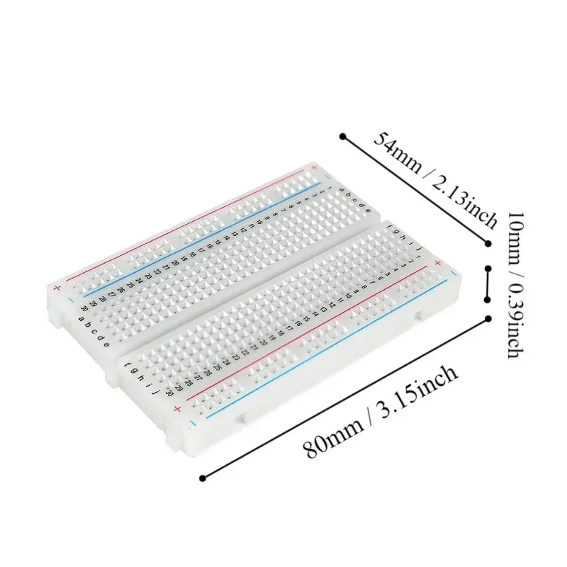 MB-102 Breadboard 400 830 Points Solderless PCB Bread Board Jumper Wire Cable Prototype Board DIY for Arduino Kit