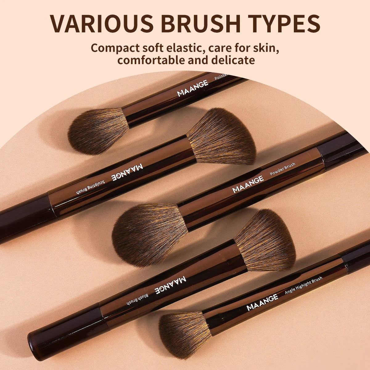 13pcs Makeup Brush Set Foundation Concealer Powder Eyeshadow Blush Brush Kabuki Blending Cosmetic Makeup Beauty Tool for Face