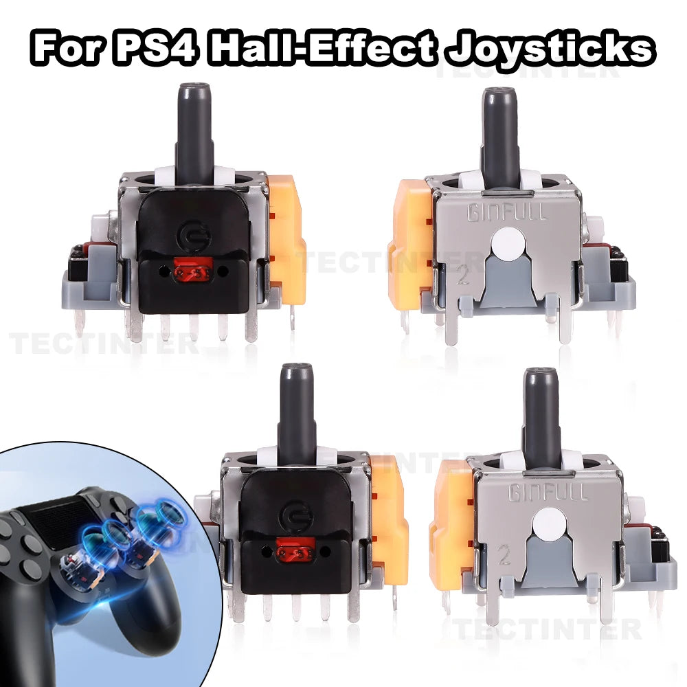 3D Analog Hall Effect Joystick For PS5/4/Slim/Pro Controller Gamepad Thumb Stick Replacement Repair Parts For PS4 Accessories