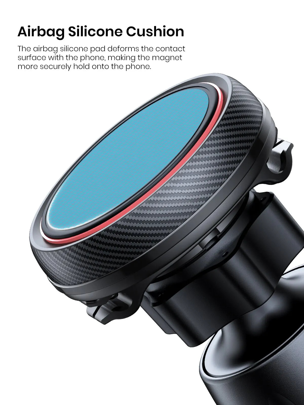 TOPK Magnetic Car Phone Mount - 6 N52 Strong Magnets Air Vent Holder,360°Rotation Universalfor iPhone17 & All Mobile Phones
