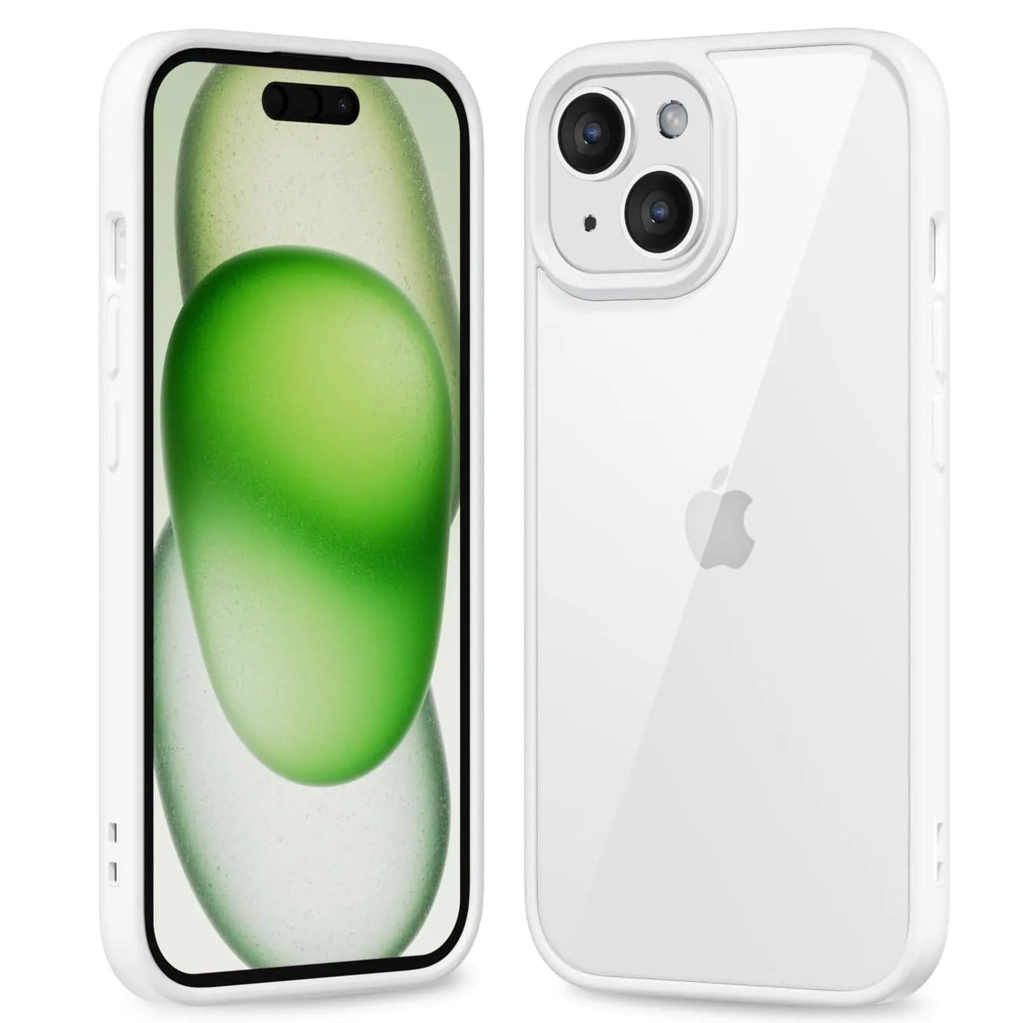 Colour Back Transparent Shockproof Phone Case for iPhone 16 15 14 13 12 11 Pro Max 7 8 Plus XR Xs 12 Mini Silicone Bumper Cover