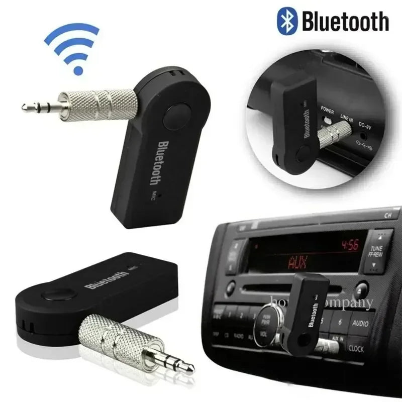 Wireless Bluetooth5.0 Car 3.5mm Socket Adapter,AUX Bluetooth 5.0 Receiver,Audio Converter Mobile Phone Hands-Free Stereo Adapter