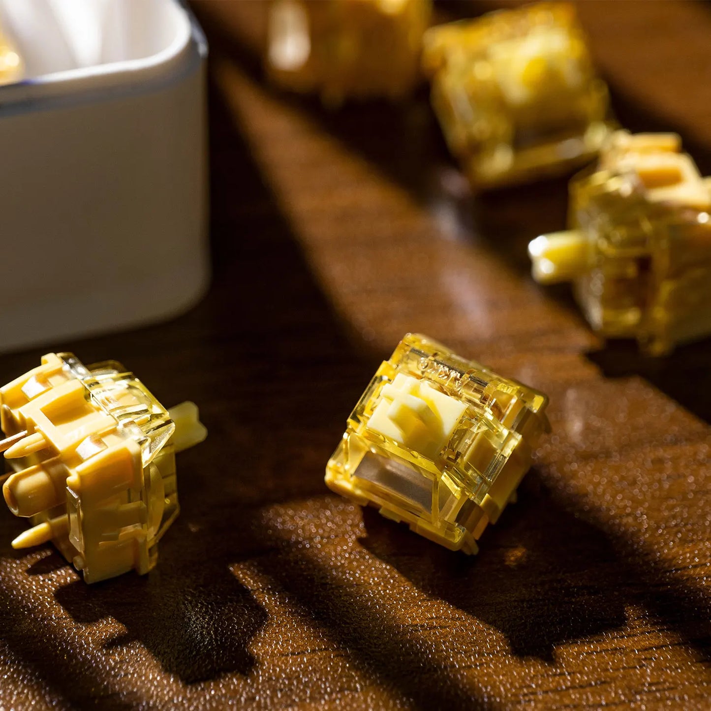Akko V3/V5 Cream Yellow Pro Switch 5 Pin 50gf Linear With Stable Dustproof Stem For Mx Mechanical Keyboard (45 pcs)