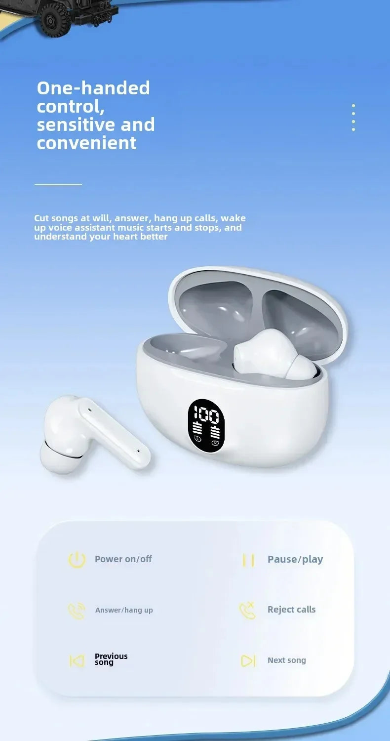 Original 895B TWS Wireless Headphones Game Bluetooth Headphones with Microphone Noise Reduction High Fidelity Bass Earphones