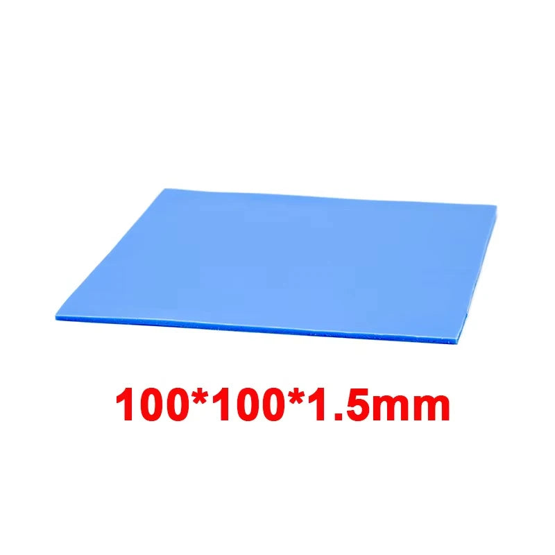 RGEEK 6W/M.K GPU CPU Heat Sink 100mm*100mm Cooling Conductive Silicone Pad Heat Sink Thermal Pad for Computer Desktop Accessory