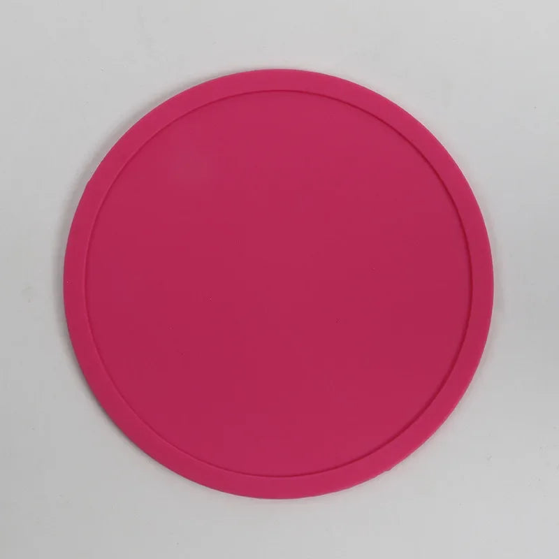 3.9 inches Anti-slip Silicone Coasters Heat Resistant Tea Cup Mat Lots Drink Coffee Mug Glass Beverage Holder Pad Kitchen Tool
