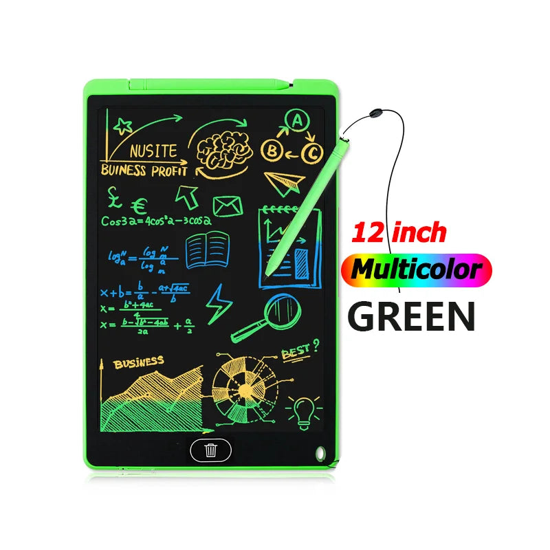 12 Inch Digital Drawing Tablet with LCD Screen Electronic Handwriting Pad for Learning And Creativity Writing Board