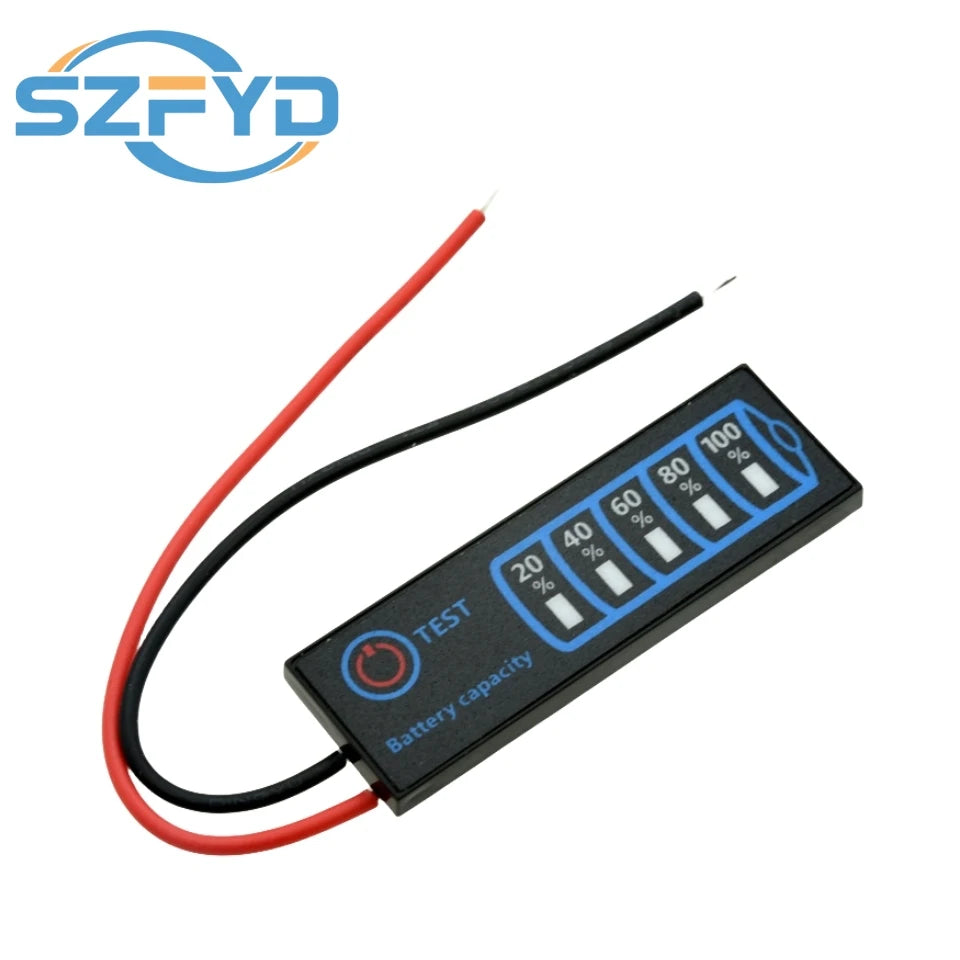 DC5V-30V 2-8S Battery Level Indicator Ternary Lithium Battery Lithium Iron Phosphate Lead-Acid Battery Capacity Display Tester