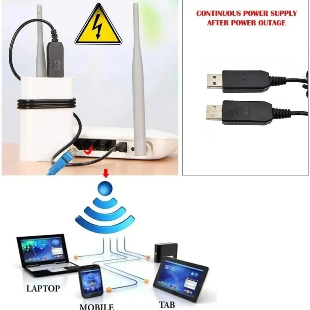 USB power boost line DC 5V to DC 9V / 12V Step UP Module USB Converter Adapter Cable 2.1x5.5mm Plug