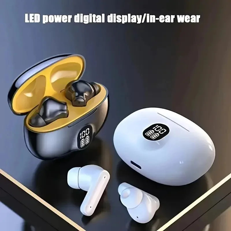 Wireless Headsets Bluetooth Earphone Wireless Earbuds LED Power Display Sport Headphone with Mic for Smart Phone