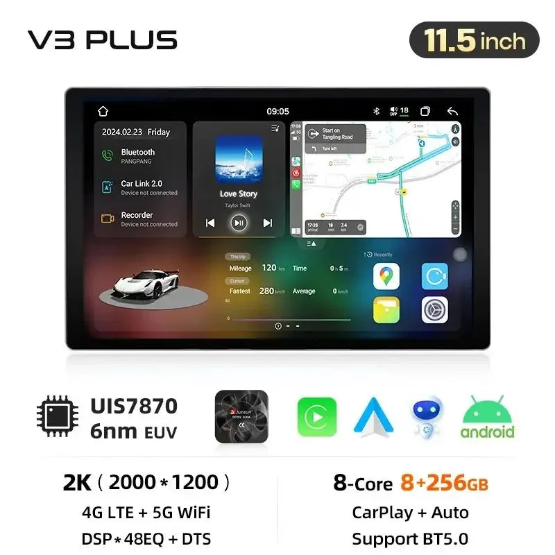 Junsun 13.1 "Car Radio For Seat Leon MK3 2012 2013-2020 Wireless Carplay Car Car Radio Multimedia GPS Stereo 8 core 4G DSP