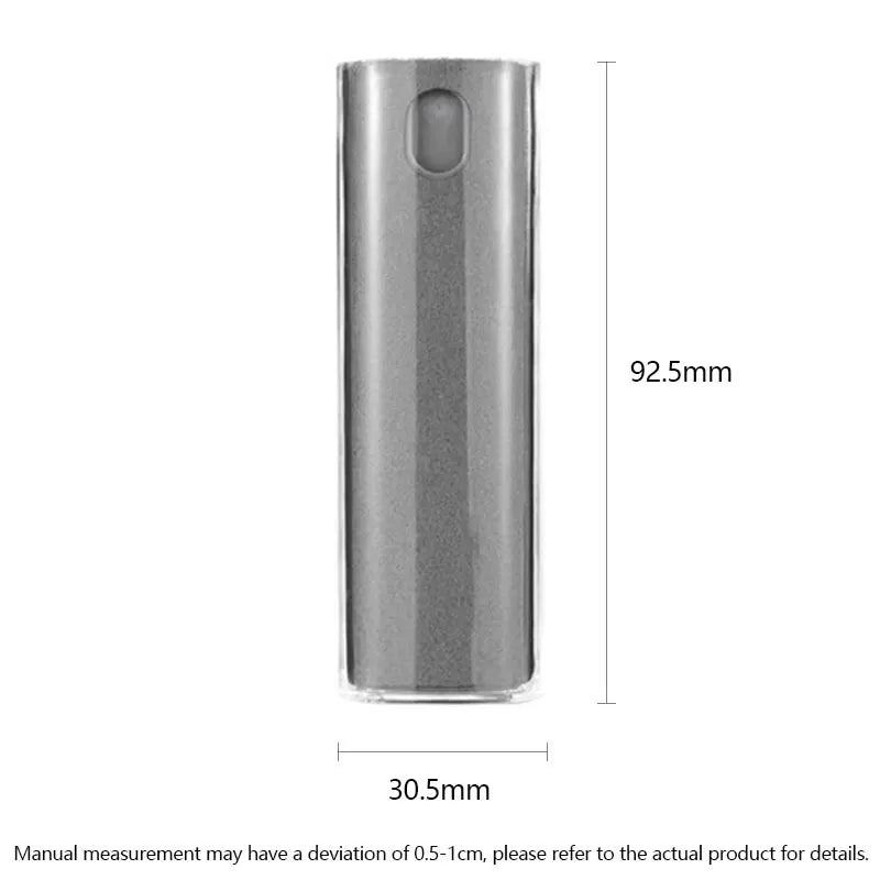 Mobile screen cleaner 2-in-1 spray wipe tablet LCD laptop cleaning tool for oil removal and fingerprint prevention