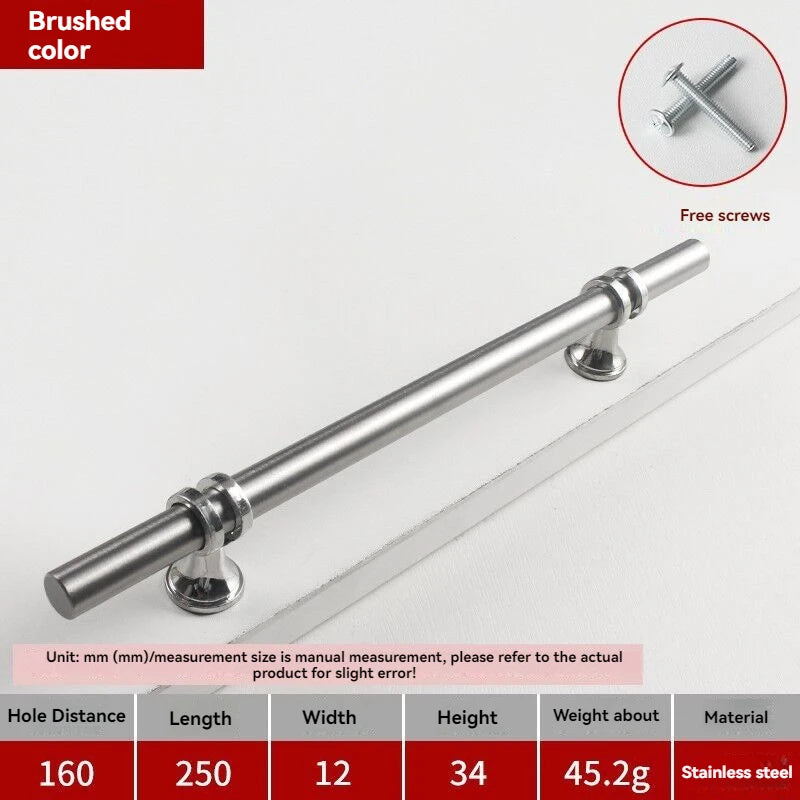 Handles Drawer Cabinet Furniture Kitchen Handles for Cabinet Knob Door Drawer Furniture Kitchen Knob Modern Simple Golden Silver