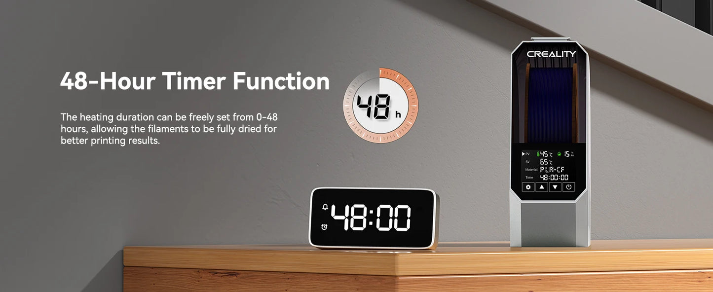 New Creality Space Pi Filament Dryer Box Upgraded Filament Storage Dehydrator 1kg 3D Printer Filament Dryer Box Storage Holder