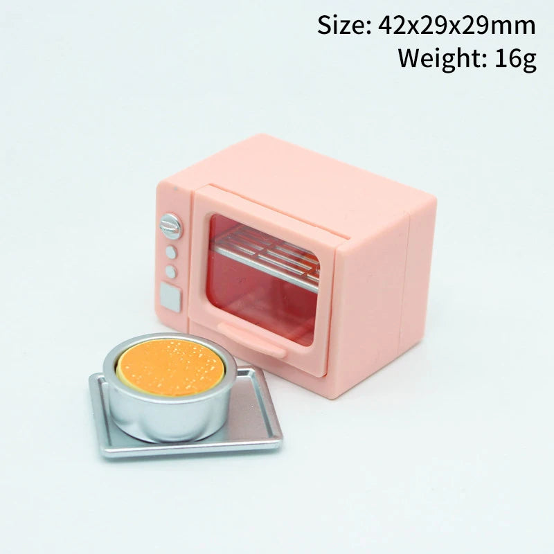 1PC Dollhouse 1/12 Scale Mini Bread Machine With Toast Miniature Dollhouse Kitchen Access Toaster Cute  Home Decoration