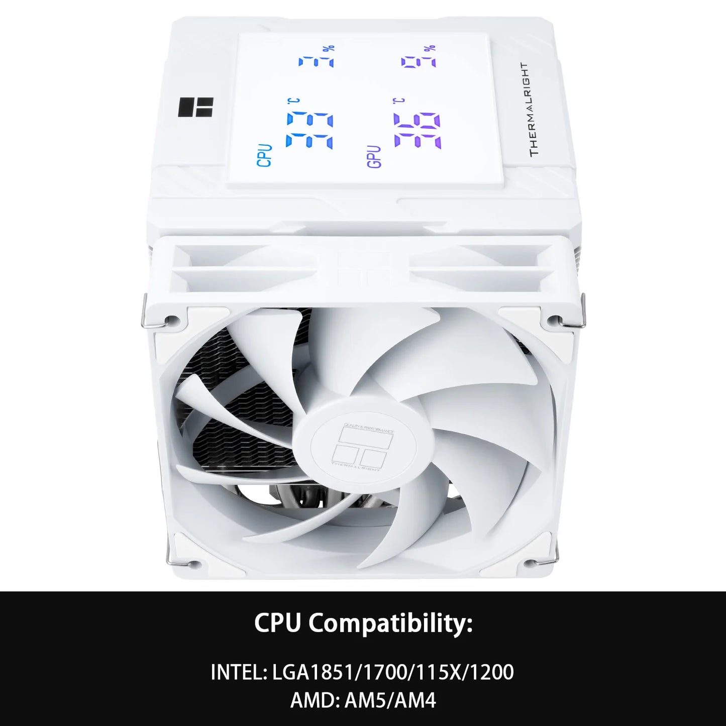 Thermalright Peerless Assassin 120 ARGB Digital Black CPU Air Cooler Supports LGA1851/1700/115X/1200/ AMD AM4/AM5