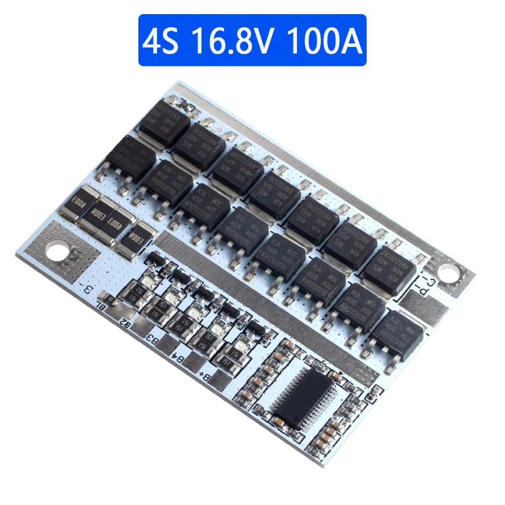 3S/4S/5S Bms 12.6V 16.8V 21V 3.7V 100A Li-ion Lmo Ternary Lithium Battery Protection Circuit Board Li-polymer Balance Charging