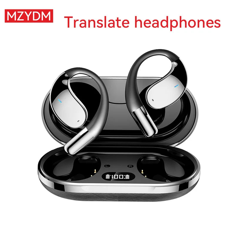 3-in-1 AI Translator Earbuds 144 Languages Noise Cancelling Bluetooth 5.4 Headset Instant Translator Smart Voice Real Time