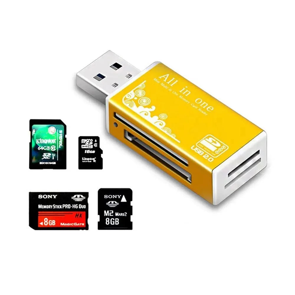 2-in-1 Multi Functional  USB 3.0 Card ReaderMiniSD TFMemoryCardReaderUSBFlashDrive CardreaderAdapter For PCLaptops Accessories