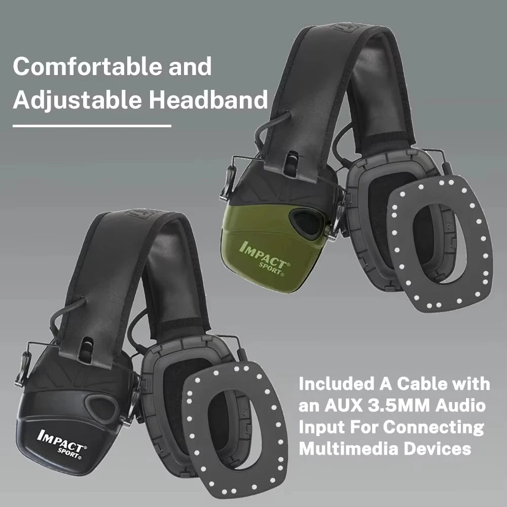 Outdoor Tactical Electronic Shooting Earmuff Active Anti-noise Headset Impact Sound Amplification Hearing protector