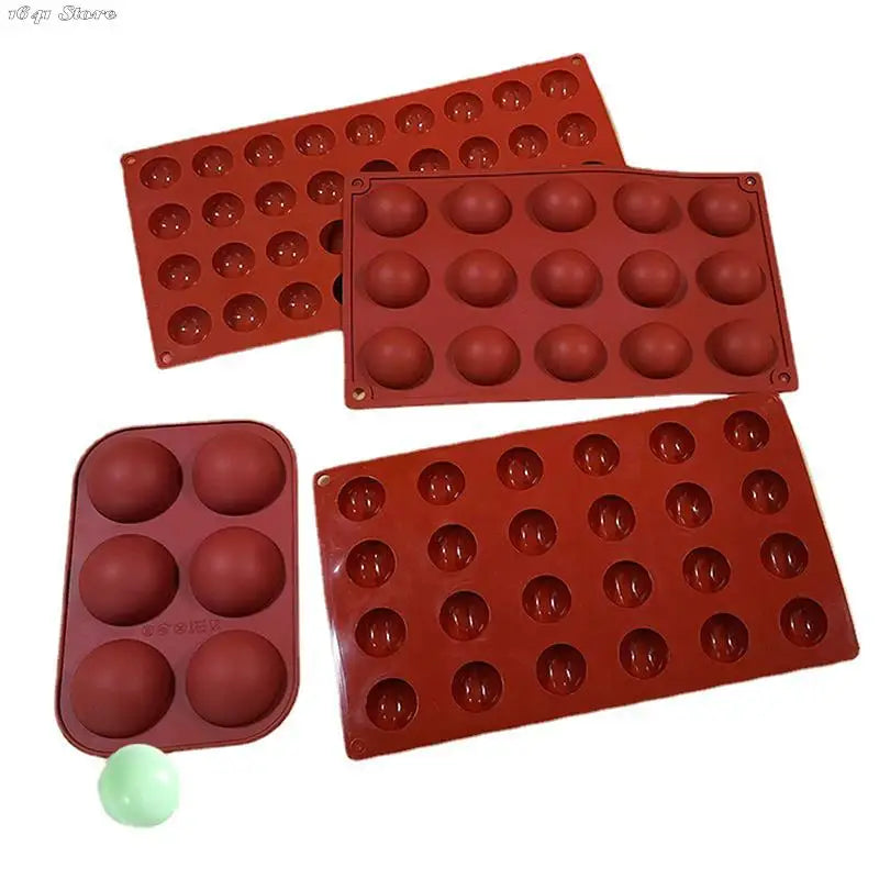 3D Ball Round Half Sphere Silicone Mold for DIY Baking Pudding Mousse Chocolate Cake Mold Kitchen Accessories Tools Cake Pudding