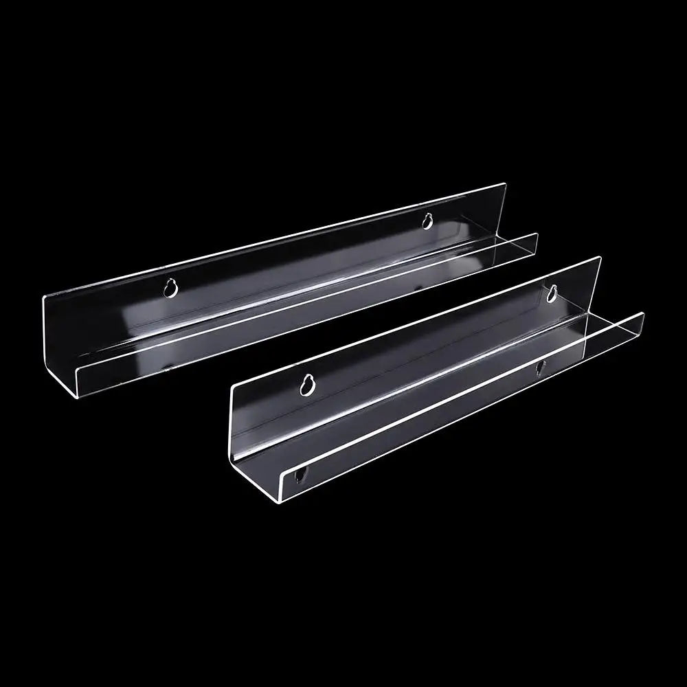 4"/12"/15" Vinyl Record Shelf Wall Mount Clear Lightweight Floating Shelves for Books Wall Decor Acrylic Magazine Rack Picture