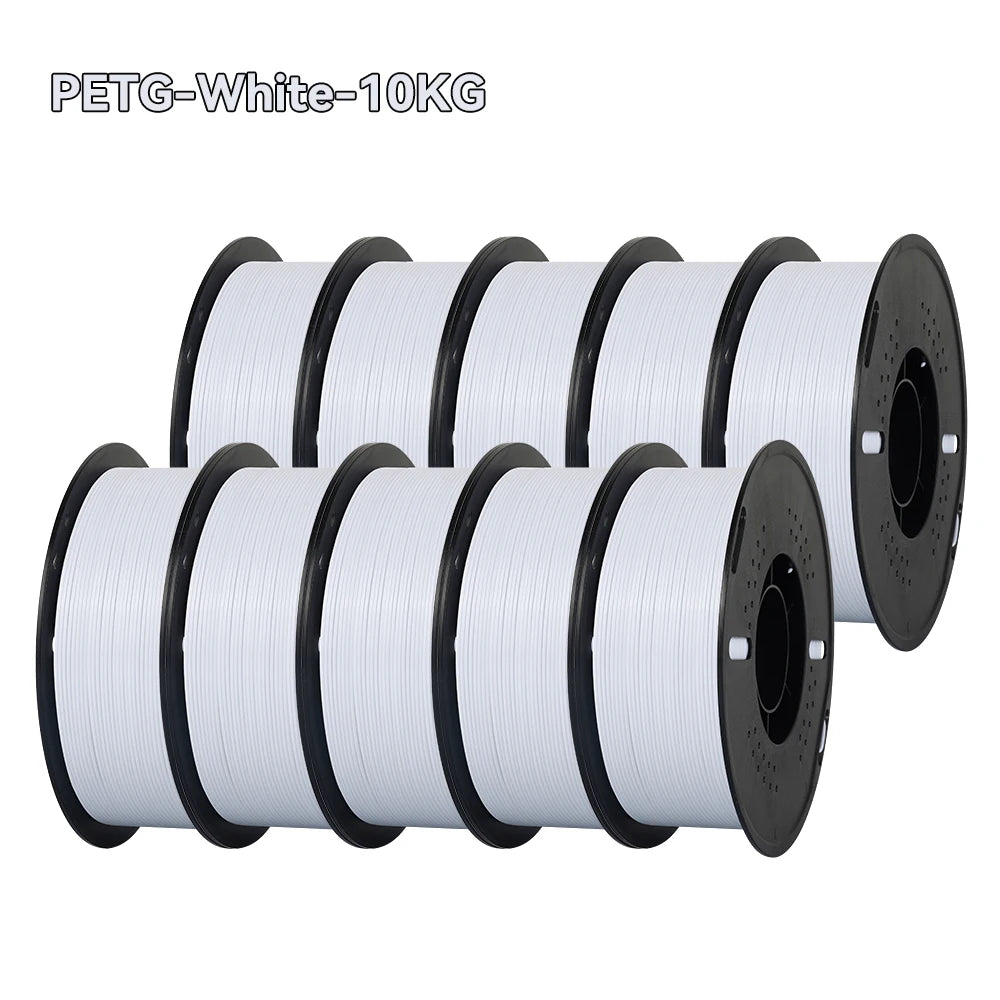 10KG 1.75mm PETG Filament Tangle-Free, High Quality 3D Printing Eco-friendly Plastic Consumables 22LBS, Vacuum Packaging 3D Printing