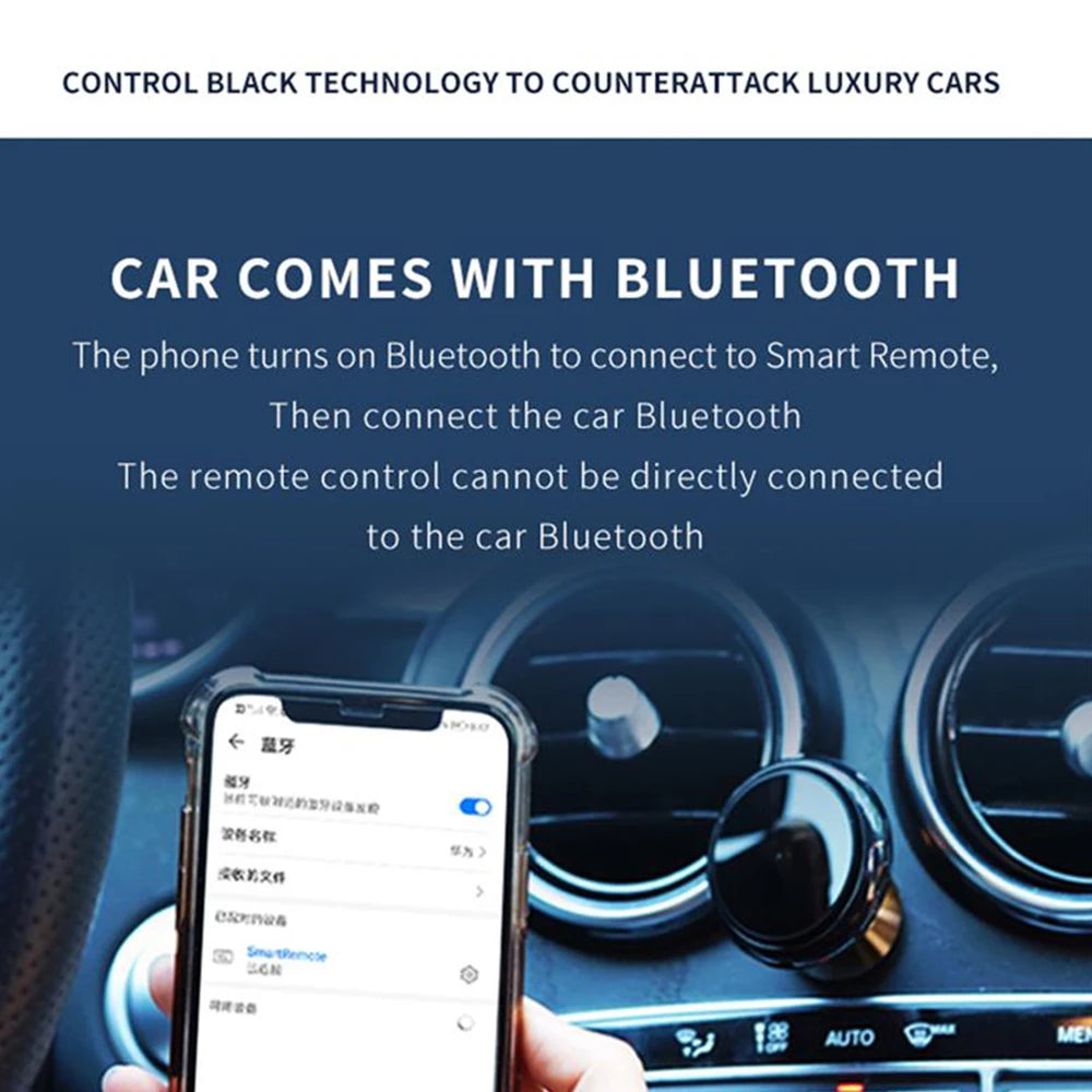 Wireless Bluetooth 5.0 Remote Controller Media Button Car Motorcycle Bike Steering Wheel Music Play for IOS Android Phone Tablet