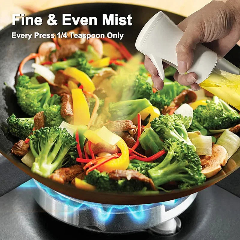 200/300/500ml Oil Spray Olive Oil Spray Bottle Kitchen Cooking Dispenser Camping Baking Vinegar Soy Sauce Sprayer Containers