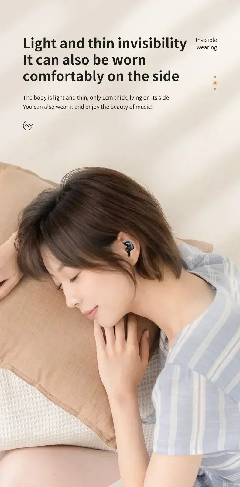 2026New style X55 Wireless Earphones Headphones Noise Reduction Sport Game Sleep Bluetooth 5.0 Earbuds HIFI Stereo Music Headset
