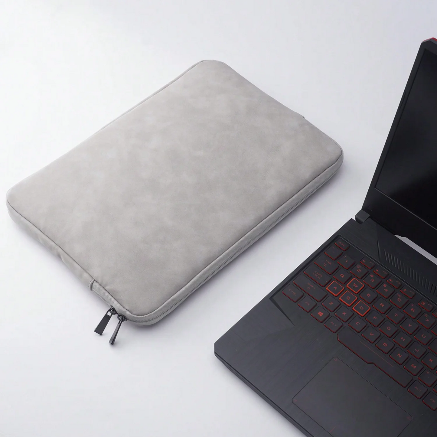 PU Sheepskin Leather Fabric Waterproof Leather 9.7-15.6 inch Tablet PC Carrying Case Protective Notebook Shockproof Cover