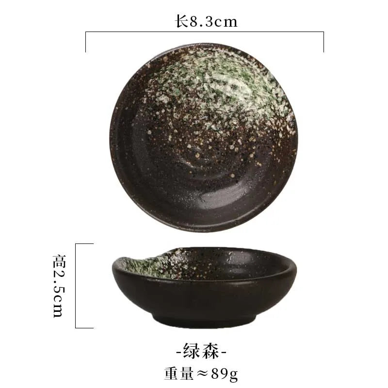 Sweet Ceramic Sauce Dishes Sushi Plate Tableware Japanese Style Spice Soy Vinegar Dessert Mini Sauce Bowl Porcelain Kitchen Supp