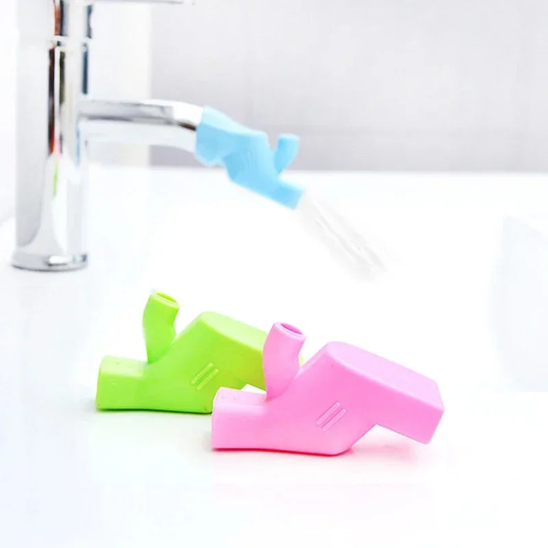1PCS Kitchen Sink Faucet Extender Rubber Elastic Nozzle Guide Children Water Saving Tap Extension For Bathroom Accessories