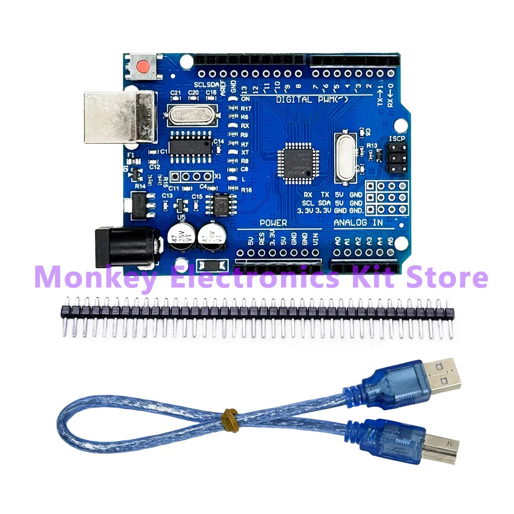 R3 CH340G+MEGA328P SMD Chip 16Mhz R3 Development Board For R3 Development Board USB CABLE ATEGA328P One Set