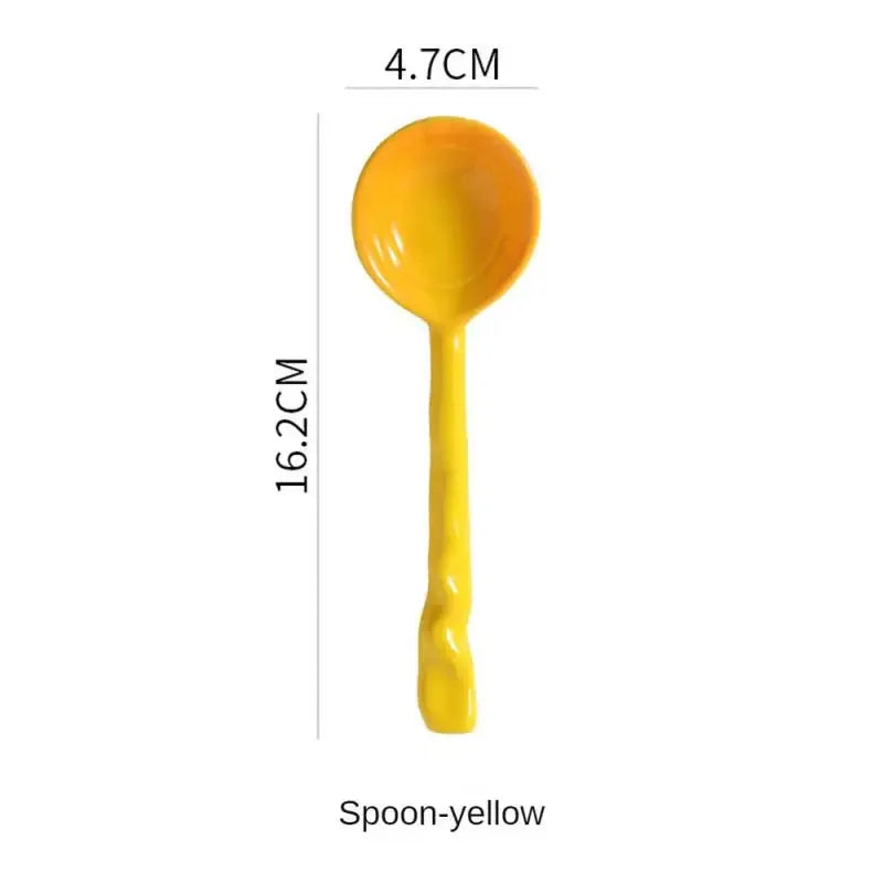High Quality Non-toxic And Tasteless Good Looks Vintage Kitchen Supplies Ceramic Spoon Fine Workmanship