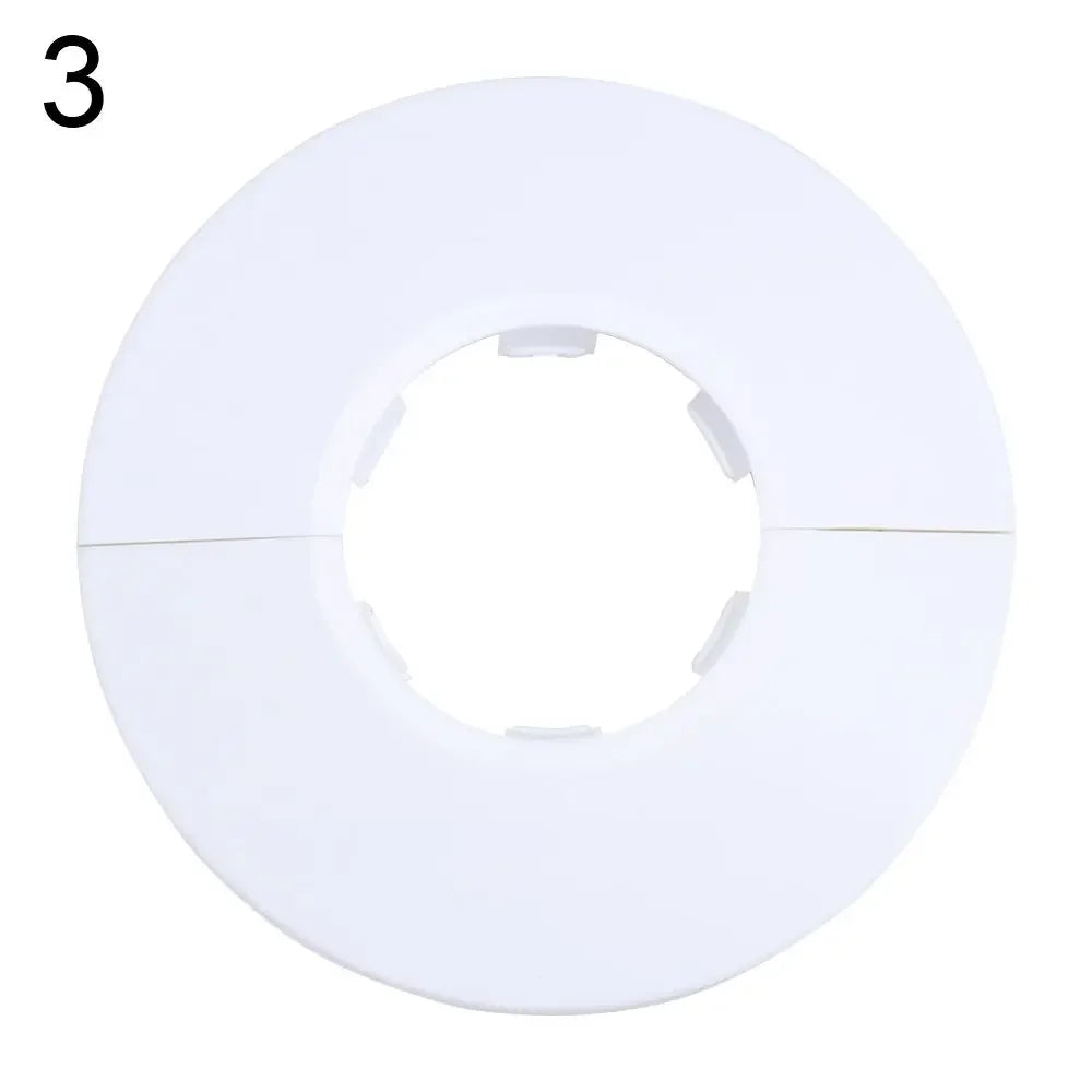 1Pc Plastic Wall Hole Pipe Collars Cover Shower Faucet Angle Valve Pipe Plug Decoration Cover Kitchen Bathroom Faucet Accessory