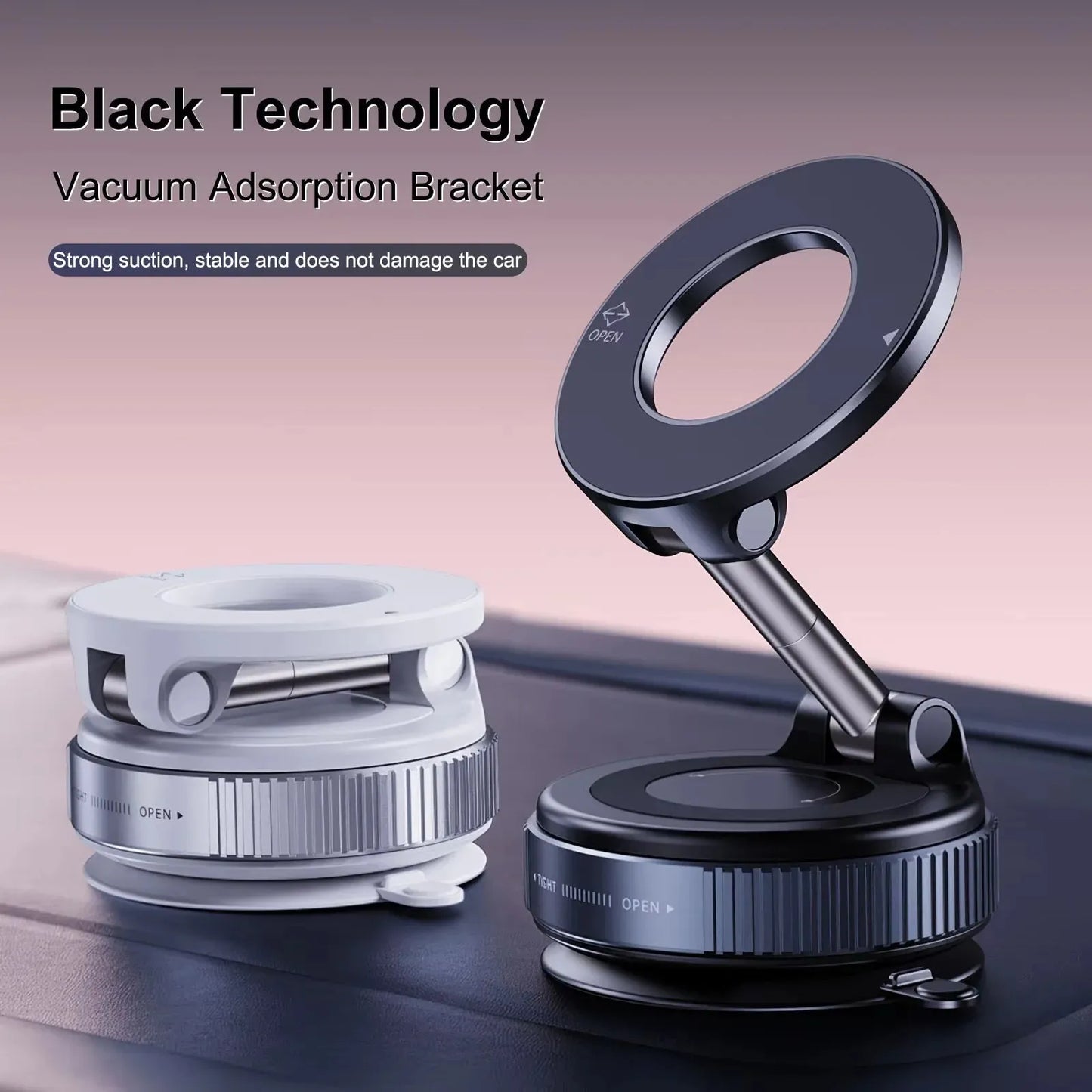Mobile phone magnetic stand for desktop; 360° rotating magnetic adsorption stand; universal mobile phone holder