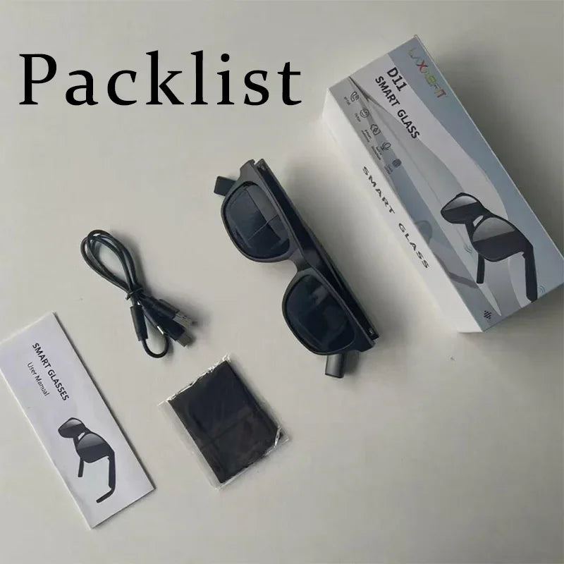 Lenovo AI Smart Wireless Glasses Bluetooth Sunglasses Remote 8K Control Touch Photo Camera Recording Voice Assistant Translator