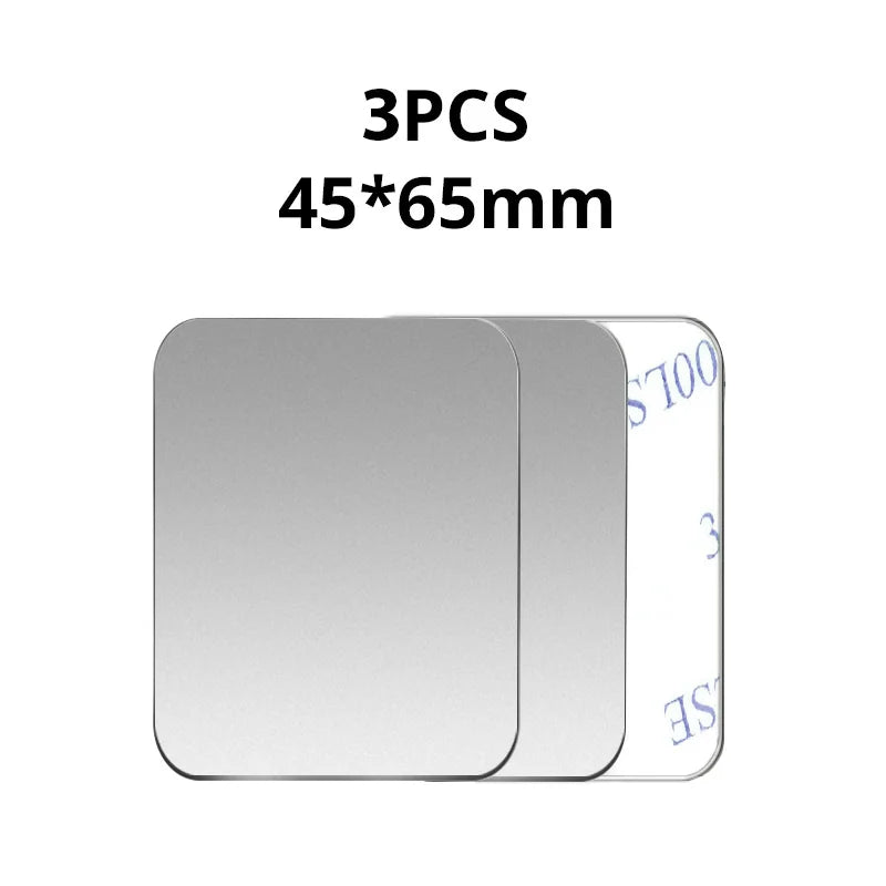 5PCS Car Phone Holder Metal Plate Magnetic Holder Round Square Sticker iron Sheet for Mobile Tablet Magnet Disk Desk Car Stand