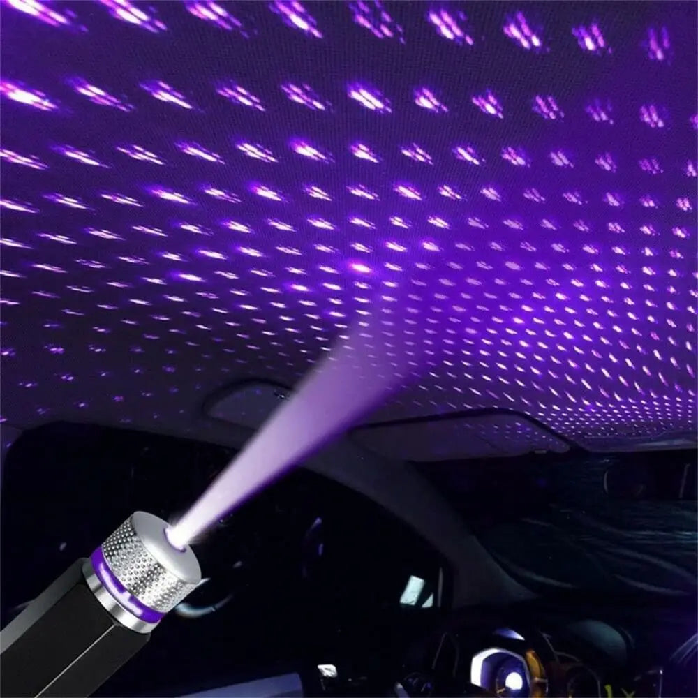 New Mini Car Roof Star Sky Lamp Plug And Play Interior Ambient Car Ceiling Star Lights USB LED Ceiling Spotlight Home