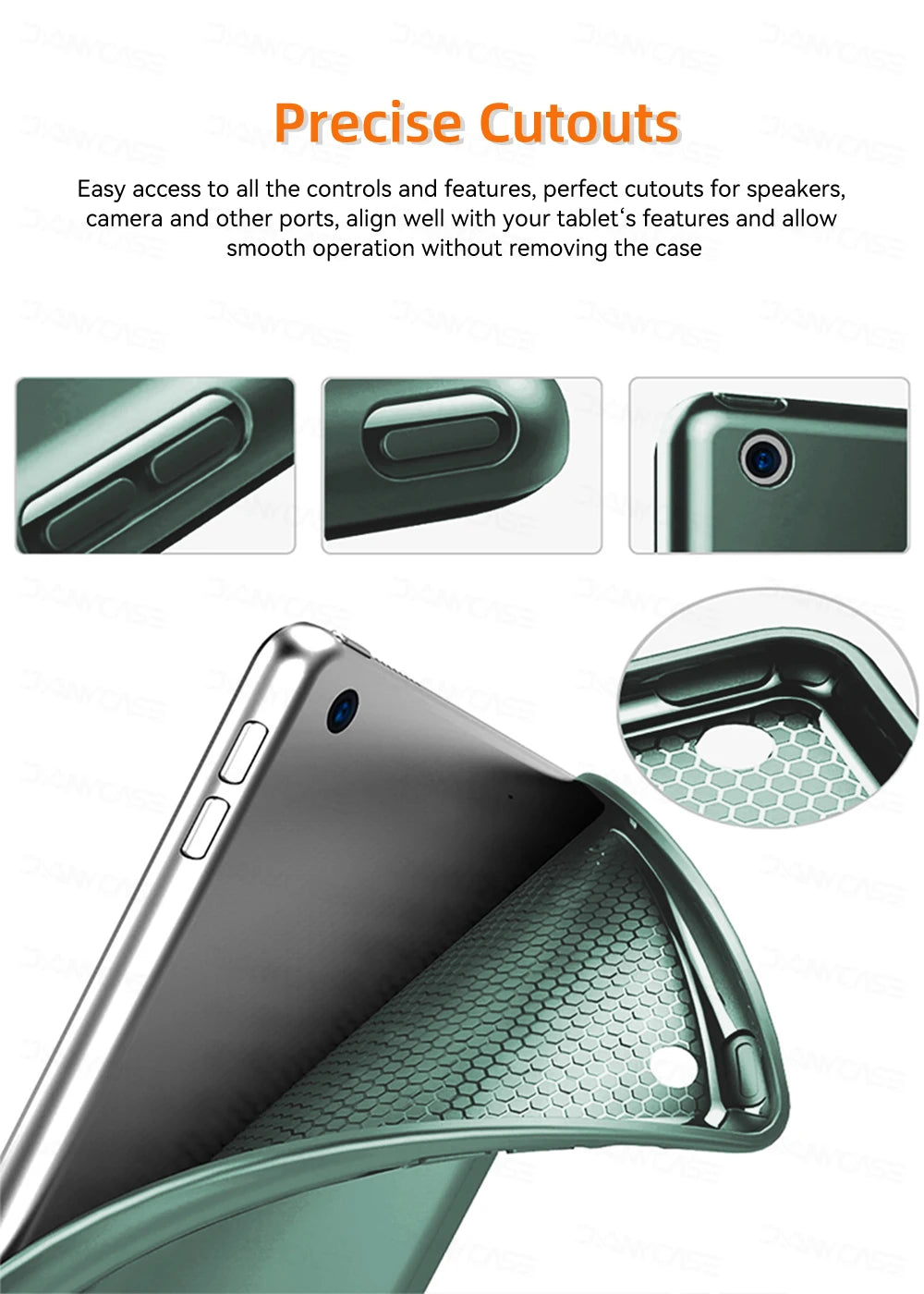 For iPad 10.2 Case 7/8/9th Generation Cover For 9.7 5/6th Air 2 Pro 11 1st/2nd/3rd/4th Air 4/5 10.9 Wake up from sleep funda