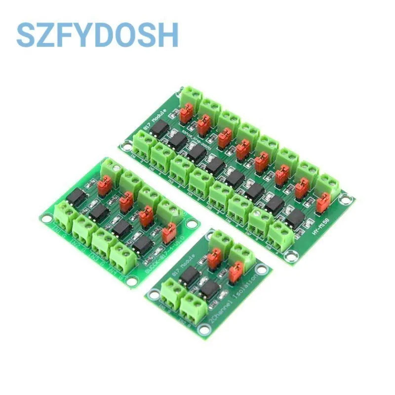 PC817 2 4 8 Channel Optocoupler Isolation Board Voltage Converter Adapter Module 3.6-30V Driver Photoelectric Isolated Module