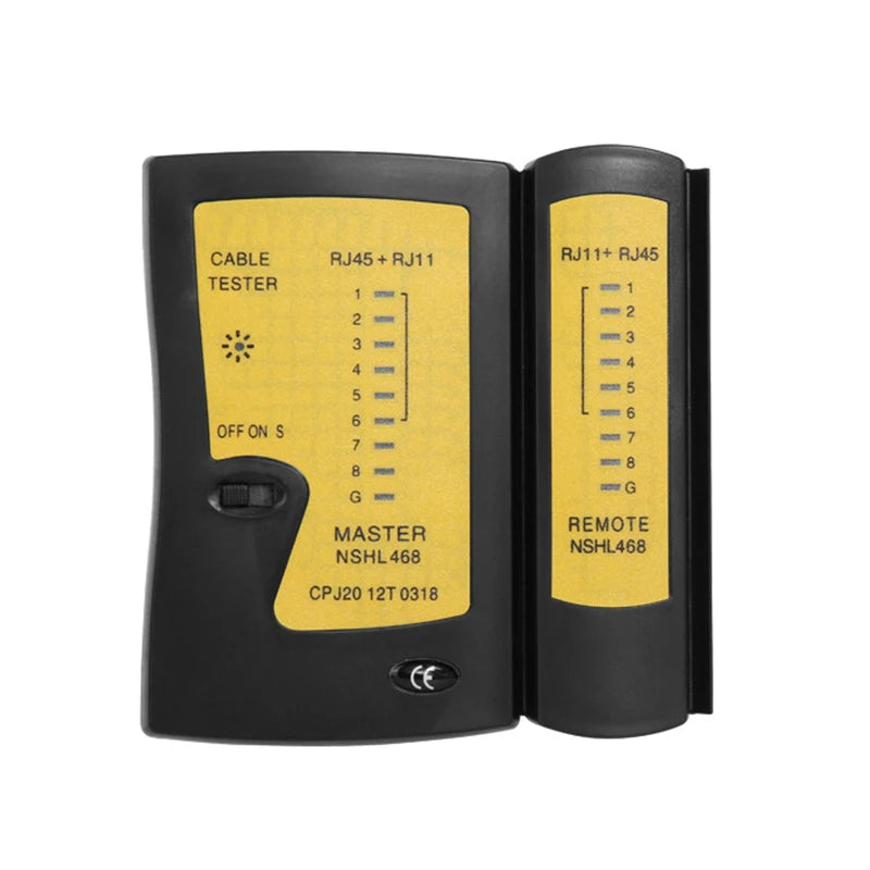 Network Cable Tester RJ45 Ethernet Cable Tester Lan Test Tool For Cat5 Cat6 CAT7 8P 6P LAN Cable And RJ11 Telephone Cable